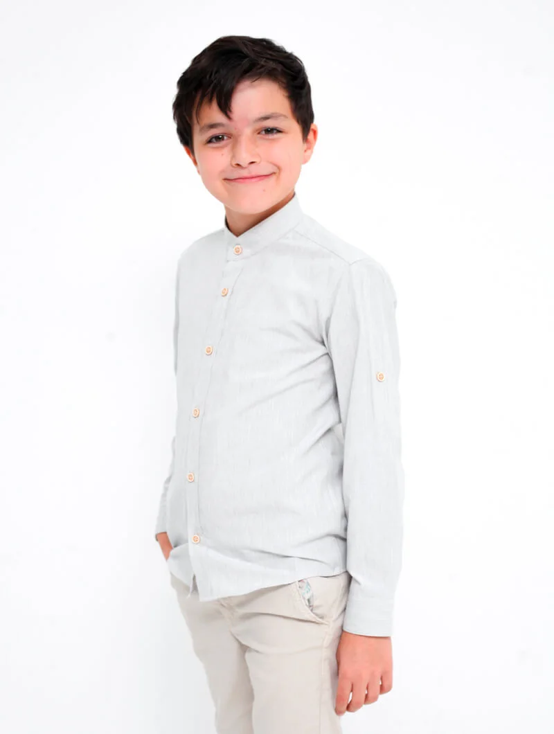 Chemise col Mao garçon